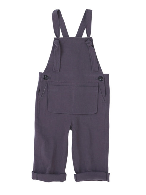 【NEEDLE WORKS・ニードルワークス】綿麻ツイルポケットサロペット|S~M|2123102W