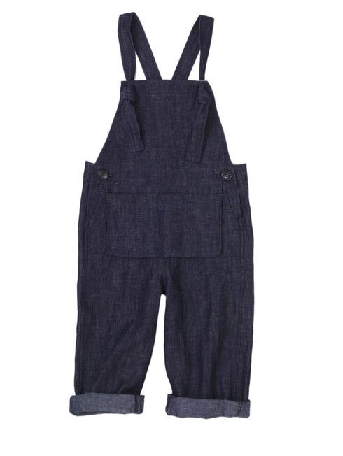 【NEEDLE WORKS・ニードルワークス】綿麻ツイルポケットサロペット|S~M|2123102W