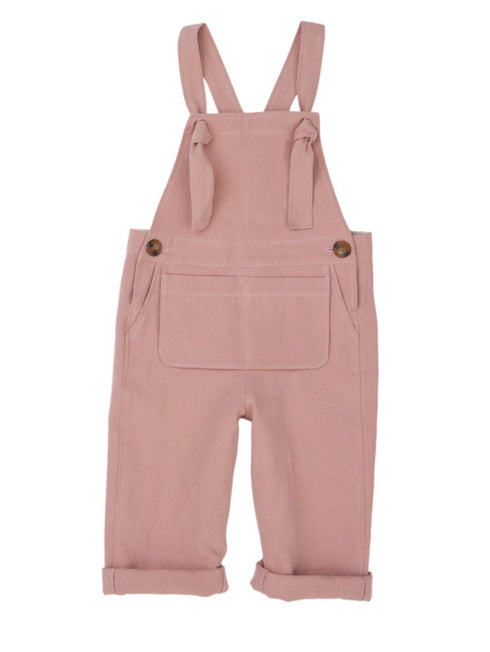 【NEEDLE WORKS・ニードルワークス】綿麻ツイルポケットサロペット|90~120cm|2123102