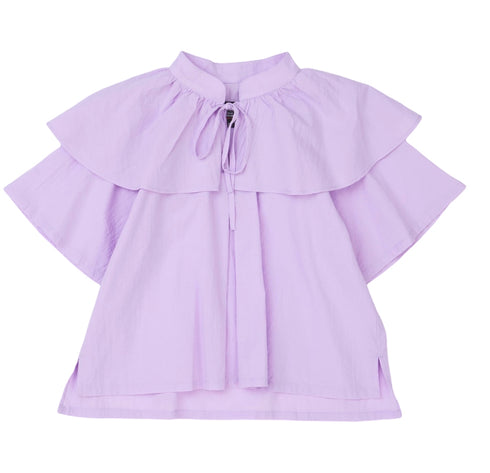 【NEEDLE WORKS】ローンケープ風ブラウス★2123200j(130cm~150cm)