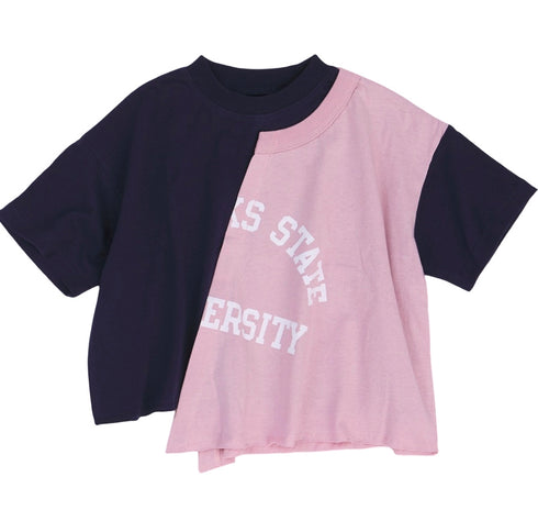 【NEEDLE WORKS】リメイク風BIGTシャツ★2123207(90cm~120cm)