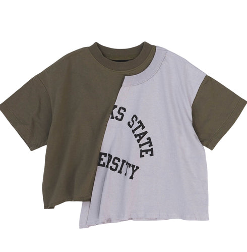 【NEEDLE WORKS】リメイク風BIGTシャツ★2123207(90cm~120cm)