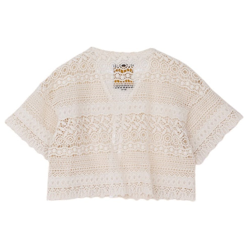 【NEEDLE WORKS】コットンレースボレロ★2123303(90cm~120cm)