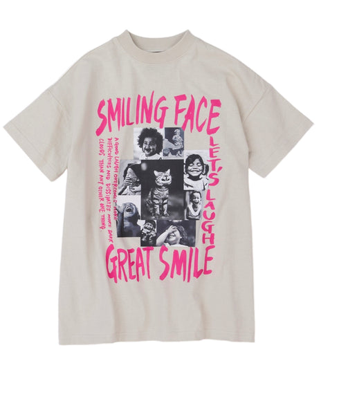 【NEEDLE WORKS】SMILEロング丈BIGTシャツ★2123307j(130cm~150cm)