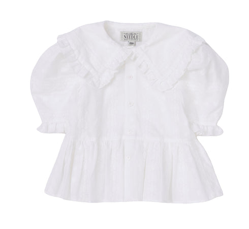 【NEEDLE WORKS】フローラルパフスリーブブラウス★2123611j(130cm~150cm)