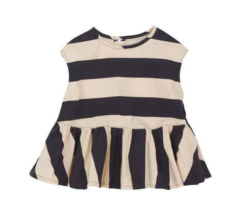 【NEEDLE WORKS】2123713(90cm~120cm)ストライプペプラムノースリーブトップ★