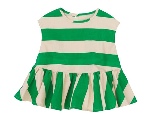 【NEEDLE WORKS】2123713(90cm~120cm)ストライプペプラムノースリーブトップ★