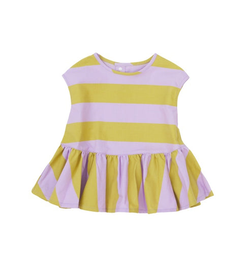 【NEEDLE WORKS】2123713(90cm~120cm)ストライプペプラムノースリーブトップ★