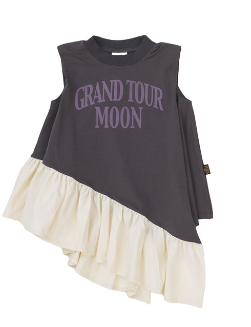 【NEEDLE WORKS】アシンメトリーノースリーブトップ★2123742(90cm~150cm)