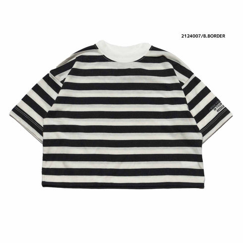 【130~150】 T/C天竺袖ロゴTシャツ★2124007j★キッズサイズ 子供服