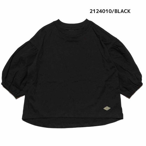 【90~120】 T/C天竺袖ローン8分袖Tシャツ★2124010★キッズサイズ 子供服