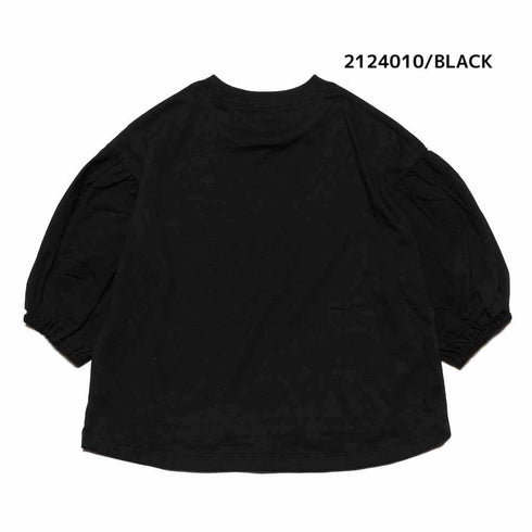 【90~120】 T/C天竺袖ローン8分袖Tシャツ★2124010★キッズサイズ 子供服
