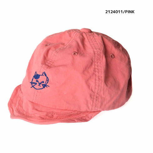CAT刺繍ギャバCAP★2124011j★キッズサイズ 子供服