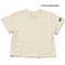 シンプルで新感覚オシャレ♪【130~150】 天竺袖ワッペンTシャツ ★2124110j★キッズサイズ 子供服