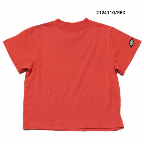 シンプルで新感覚オシャレ♪【130~150】 天竺袖ワッペンTシャツ ★2124110j★キッズサイズ 子供服