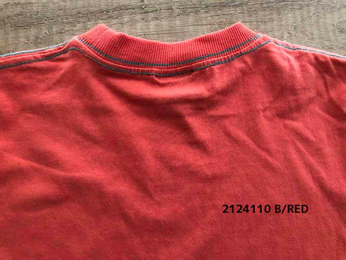 シンプルで新感覚オシャレ♪【130~150】 天竺袖ワッペンTシャツ ★2124110j★キッズサイズ 子供服