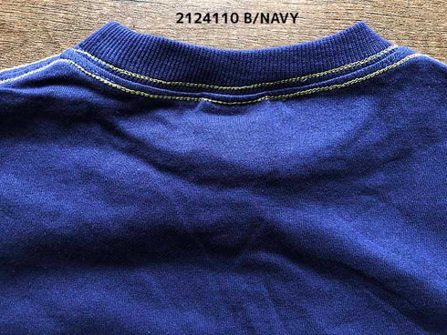 シンプルで新感覚オシャレ♪【130~150】 天竺袖ワッペンTシャツ ★2124110j★キッズサイズ 子供服