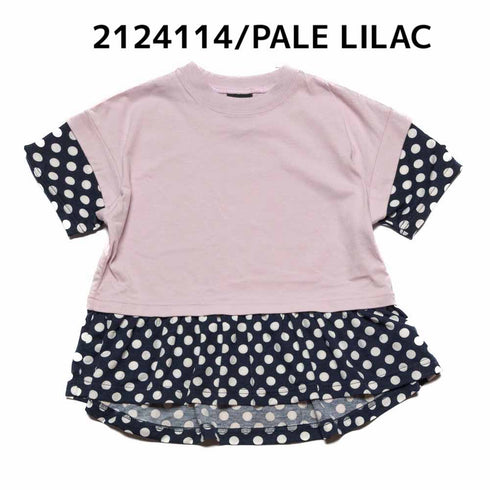【90~120】 T/C天竺レイヤードTシャツ ★2124114★キッズサイズ 子供服
