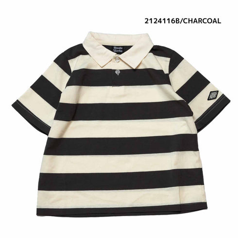 【90~120】 天竺ボーダーワイドラガーTシャツ ★2124116★キッズサイズ 子供服