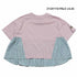 【90~120】 T/C天竺袖ギャザーストライプ切り替えT ★2124119★キッズサイズ 子供服