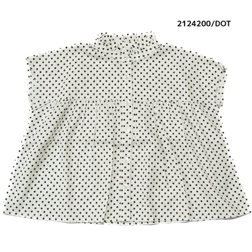 【90~120】 ギンガムローンガーリーブラウス ★2124200★キッズサイズ 子供服