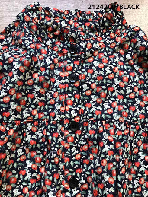 【90~120】 ギンガムローンガーリーブラウス ★2124200★キッズサイズ 子供服