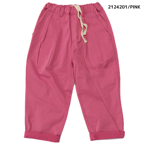 【90~120】 テンセルコットンストレッチタックパンツ ★2124201★キッズサイズ 子供服