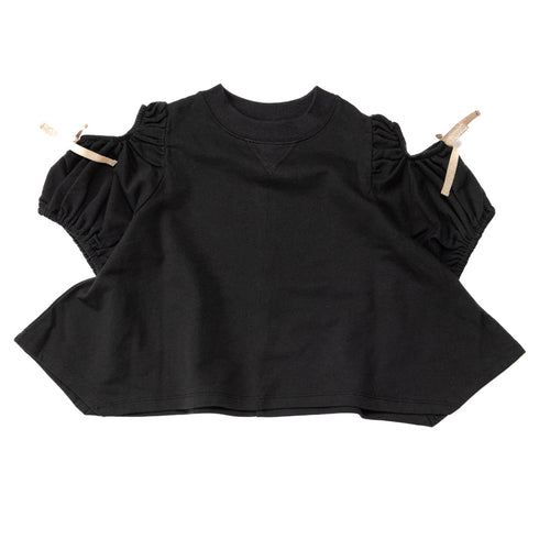 【90~120】 カットアウトパフスリーブスウェットトップ★2124543★キッズサイズ 子供服
