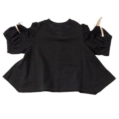 【90~120】 カットアウトパフスリーブスウェットトップ★2124543★キッズサイズ 子供服