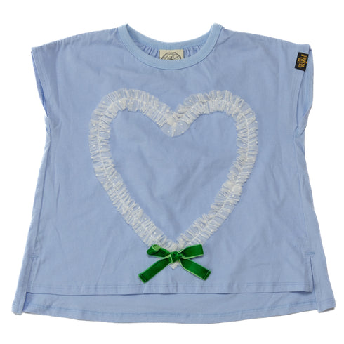 ベルベットリボンを添えてガーリー増しに🎶今だけ7040円→3520円♪【130~150】 SWEET HEART ユルめTEE★2124641j★キッズサイズ 子供服