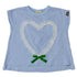 ベルベットリボンを添えてガーリー増しに🎶今だけ7040円→3520円♪【130~150】 SWEET HEART ユルめTEE★2124641j★キッズサイズ 子供服