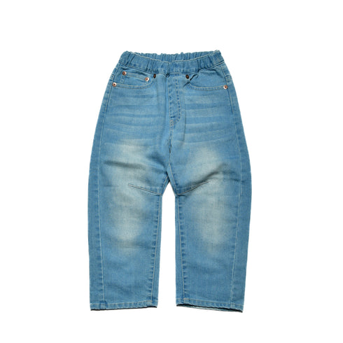 【ニードルワークス】立体denimクラッシュ加工パンツ|100cm~150cm|2125004