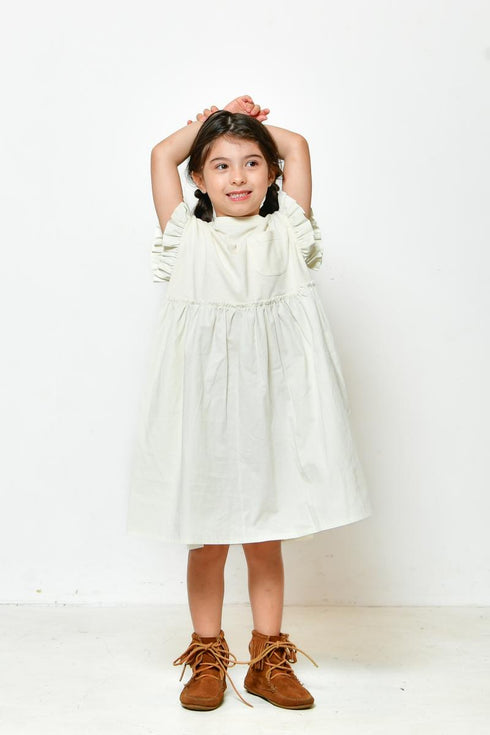 【ニードルワークス】天竺ローンギャザーワンピース |100cm~150cm|2125314