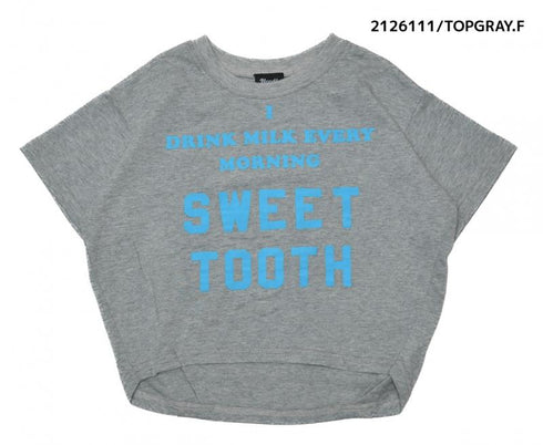 サクッと可愛い子供服♪100~150【ニードルワークス】SWEET TOOTH変形Tシャツ2126111