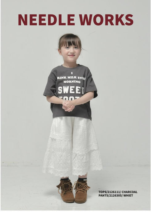 サクッと可愛い子供服♪100~150【ニードルワークス】SWEET TOOTH変形Tシャツ2126111