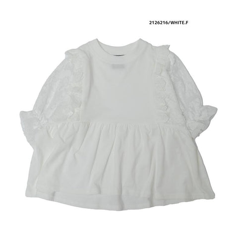 9~13号【ニードルワークス】T/C天竺レースTシャツ2126216w