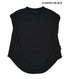 正面はクール。後ろ姿にひと目惚れ。バックプリントTシャツ♪子供服/100~150【ニードルワークス】ロールUP袖Tシャツ2126307w