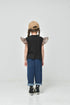 見逃せない可愛い子供服♪100~150【ニードルワークス】T/C天竺レオパードシフォンTシャツ2126314
