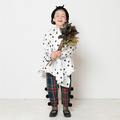 【90~120cm】サイドポンポンカーブレッグパンツ★2223661★【NEEDLE WORKS】