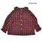 【100~120】★NEEDLEWORKS★チェックローンガーリーブラウス(2224101)