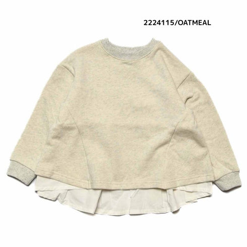 【7号~13号】★NEEDLEWORKS★柔らか裏毛ローン切り替えトレーナー(2224115w)