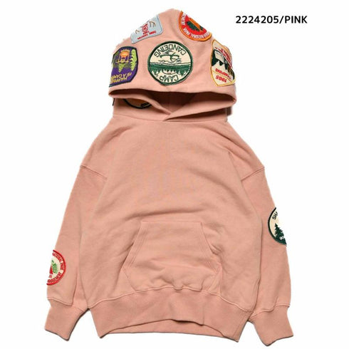 【9号/11号~13号】★NEEDLEWORKS★柔らか裏毛ワッペンパーカー(2224205w)