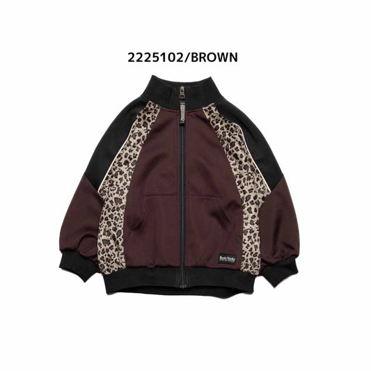 子供服【ニードルワークス】ジャージレオパードシャンパー100㎝~150㎝ 2225102