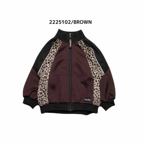 子供服【ニードルワークス】ジャージレオパードシャンパー100㎝~150㎝ 2225102