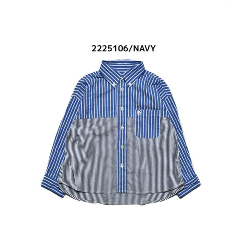 【ニードルワークス】ストライプシャツ 9号~13号 大人サイズ 2225106W