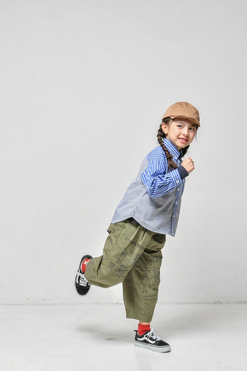 【ニードルワークス】ストライプシャツ 9号~13号 大人サイズ 2225106W