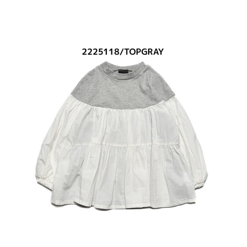 子供服【ニードルワークス】 ギャザーTシャツ 100㎝~150㎝ 2225118