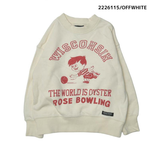 大人サイズ9~13号【NEEDLEWORKS】裏毛BOWLINGトレーナー2226115w