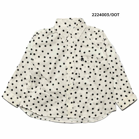 【100~120】★NEEDLEWORKS★タイプライターワイドボタンダウンシャツ(2224003)