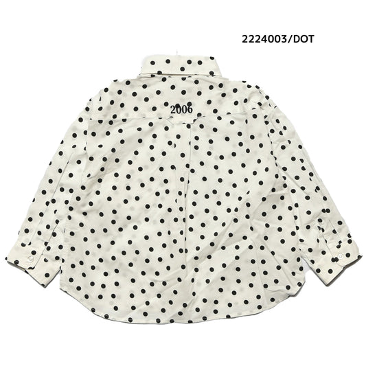 【130~150】★NEEDLEWORKS★タイプライターワイドボタンダウンシャツ(2224003j)